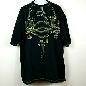 Black Coogi T-Shirt 4X Neon Yellow Design